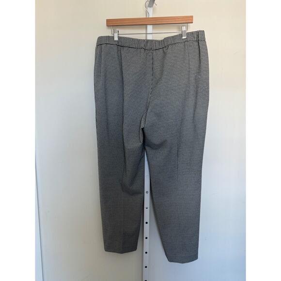 Nine West Career Pants Houndstooth Pointe Pant XL Y2k Elastic Waist High Waist - Picture 4 of 7